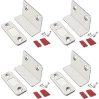 4pcs Magnetic Cabinet Door Magnet Thin Magnetic Velcro Cabinet Door