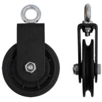 Sports Equipment Bearing Pulley Wheel U Type Swivel Pulley Heavy Duty Traction Wheel With Super Silent Mute Double Bearings