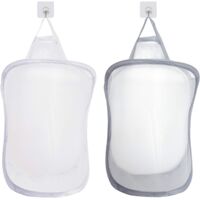Laundry Basket, Pop Up Laundry Storage Basket Collapsible Wash Bag Hanging Toy Storage Bag With Handle 2 pcs