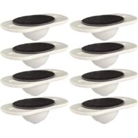 Self Adhesive Swivel Casters, Mini Cute Casters Solid Plastic Swivel Casters 360° Furniture Casters 8pcs