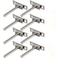 Metal Brackets for Floating Shelf 8Pcs Discreet Wall Bracket Model Fixing Shelves Storage Bracket for Invisible Floating Shelf Fixing