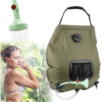 20L Solar Shower Bag, Camping Solar Shower Bag,Outdoor with Flexible Switchable Shower Head Hose