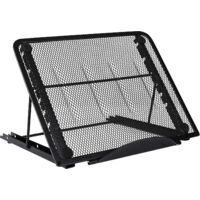 Multi-Angle Laptop Stand Stainless Steel Adjustable Ergonomic Lightweight Ventilated Laptop Stand Black
