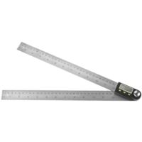 in 1 Digital Angle Ruler Angle Finder 0-300mm 360° Stainless Steel Electronic Protractor Goniometer Gauge Ruler LCD Display with Lock Function