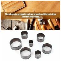 QUARKZMAN Poinçon Creux 14 Mm En Acier Au Carbone - Outil De Perforation Cuir Ceinture Artisanat