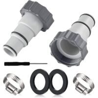 Kit d'adaptateur de tuyau de piscine, adaptateur A pour piscine Intex, adaptateur de tuyau de rechange pour pompes, adaptateur pour piscine Intex, adaptateur de tuyau pour piscine Intex,