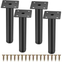 4 Pieces Furniture Legs Metal Fastener Support Feet for Furniture/Table/Chair/Desk//Cabinet/Sofa
