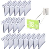 100 stücke Klar Kunststoff Label Halter Zeichen Display Halter Preis Tag Clip