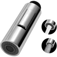 Douchette Evier Cuisine 2 modes, Embout Robinet Cuisine Pomme de Douche de Rechange en Plastique pour Cuisine et Salle de Bain, Économiseur d'Eau, Installation Facile