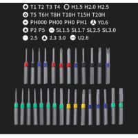Tournevis de précision magnétique 31 en 1 Kit de tournevis d'électricien avec étui Mini tournevis Torx pour téléphone, ordinateur portable, ordinateur, MacBook, montre, jouets