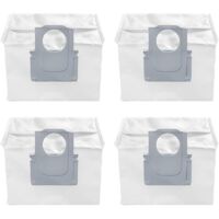 Lot de 4 Sacs à Poussière pour aspirateur Roborock S8+/ S8 Pro Ultra/ S7 MaxV Ultra/ S7 Pro Ultra/ Q7+ / Q7 Max+/ Q5+ Aspirateur S