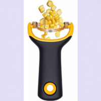 Éplucheur de préparation pour épi de maïs - Égreneuse à maïs - Éplucheur en inox - Noir et jaune