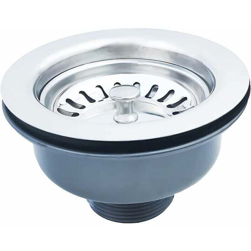 Bonde D'Évier Inox 304 Avec Panier - Diamètre 85mm Universelle Pour Cuisine