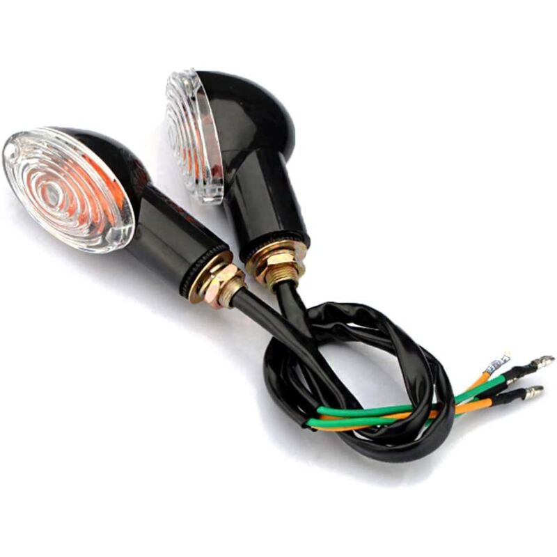 4pcs Indicateurs de Moto Mini Clignotants Lumières 12V Étanche Universel pour Moto Scooter Quad Cruiser Off Road - 5