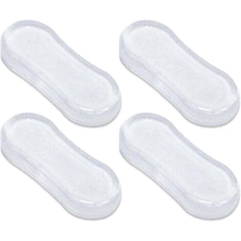 Lot de 4 pare-chocs pour siège de toilette, tampons pour siège de toilette, coussinets en caoutchouc pour couvercle de toilette, toilettes et pièces de toilette pour la maison, l'hôtel et l'hô (1/4)