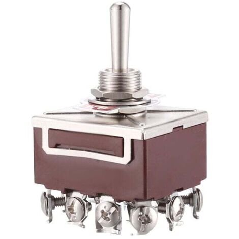 AC 380V 10A ON / OFF 3 Positions Interrupteur a bascule 4 broches 4PDT