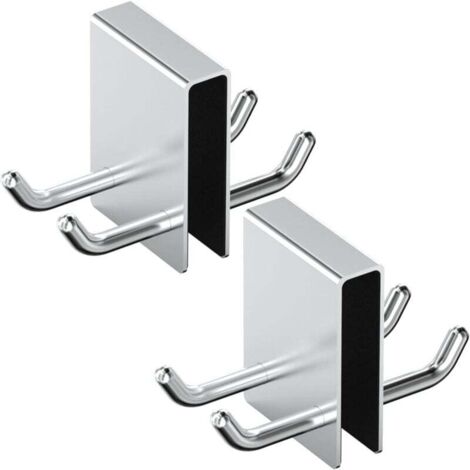 Lot de 2 crochets à ventouse en inox, pour salle de bain, cuisine Lot de 2 crochets à ventouse en inox, pour salle de bain, cuisine