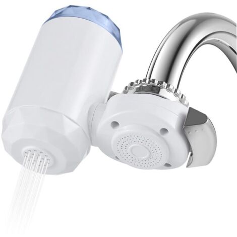 Filtre à eau pour évier, système de filtration d'eau pour robinet de 264gallons pour eau du robinet, réduit le chlore et le mauvais goût, avec 1 filtre de (1/4)