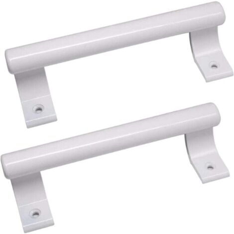 2 pièces Poignée de porte coulissante en aluminium de 8", poignée métallique moderne pour les portes vitrées de balcon, les portes coulissantes de salle de bain, etc. (1/4)