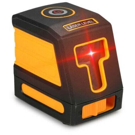 Niveau Laser Rouge à 2 Lignes à Nivellement Automatique avec Lignes Laser Sélectionnables et étalement Vertical du Faisceau, Sans Support - Sans Support (1/4)