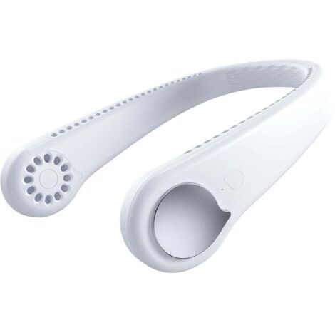Portable USB Ventilateur de cou sans lame Silencieux avec flux d’air à 360°, Mini Mobile Collier Ventilateur Nuque Refroidisseur Rechargeable USB Fan pour Bureau Domicile Voyage En Plein Air (1/4)