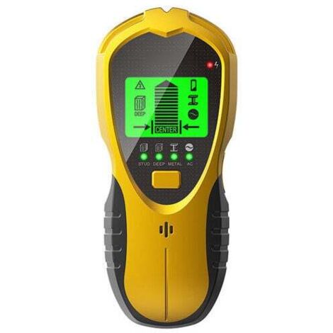 Détecteur de Mur 4 en1 Detecteur de Metaux Mural avec Écran LCD Détecteur de Montants,Détecteur pour Détection Métaux,Fils Électrique,Studs en Bois dans Murs,Sols et Plafonds (1/4)