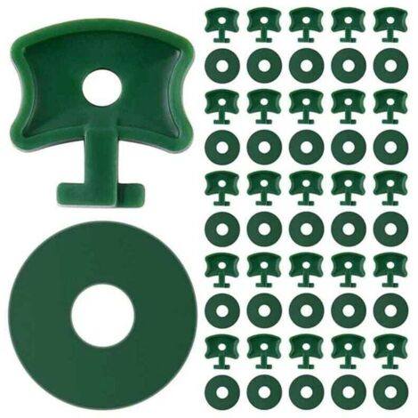 Lot de 100 Clips en plastique pour serre avec rondelles pour sécuriser l'isolation, le filet à bulles sur serre en aluminium, ,vert, 50 clips + 50 rondelles (1/4)