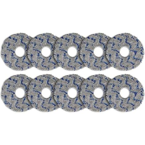 (10 pièces) serpillères lavables pour ECOVACS DEEBOT X5 OMNI/ N30 Pro Omni/ T30 Pro Max/T30 Pro Omni/T30S/ T30S Combo/X2 Omni X2 P (1/4)