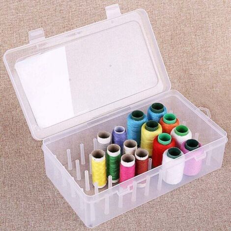 36 Bobines De Fil Pré-enroulées Assorties Avec Boîte De Rangement - Pour Machine à Coudre Singer, Brother, Etc. - Idéal Pour Quilting, Patchwork