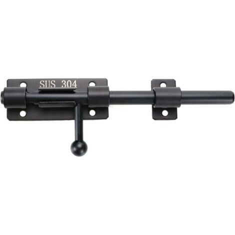 Loquet à pêne cylindrique de 8 pouces, loquet de portail à pêne coulissant robuste, loquet de porte en acier inoxydable 304 solide, loquet de sol, matériel pour clôture, porte de cour, porte d