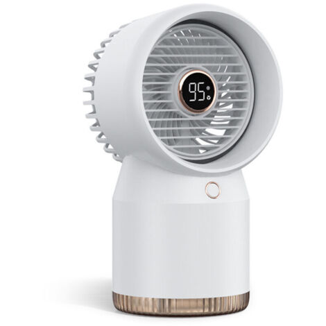 Mini Climatiseur Portable , Ventilateur Silencieux Chambre, Clim Mobile Rechargeable USB Petit Humidificateur Air