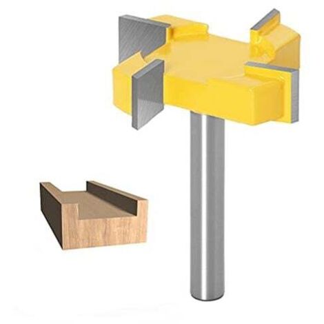 Fraise a Surfacer, 8mm Tige De Nettoyage Bottom Router Bits Surface Rabotage Bits Diamètre De Nettoyage Fond De Menuiserie Fraise