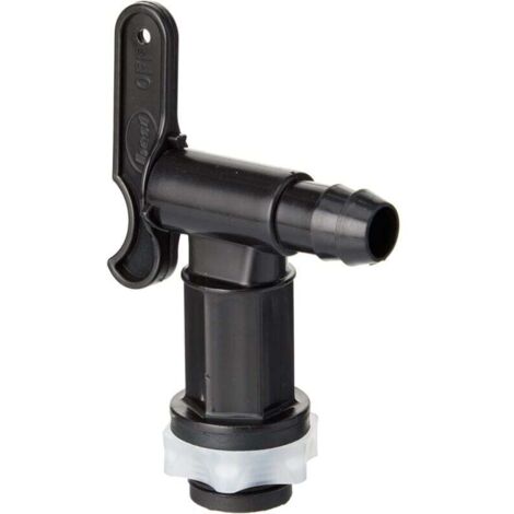 BH05557 Robinet de collecte d'eau de pluie avec écrou en plastique noir (1/4)