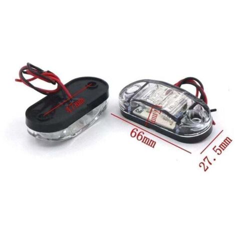 INHHUB Feux De Gabarit Latéraux/Avant/arrière 4pcs Orange 12V/24V, Indicateur LED Universel Indicateur De Position Pour Camionremorquecaravanecamionvoiturebateaux 72x34x20mm Fdc 74988857 INHHUB Feux De Gabarit Latéraux/Avant/arrière 4pcs Orange 12V/24V, Indicateur LED Universel Indicateur De Position Pour Camionremorquecaravanecamionvoiturebateaux 72x34x20mm Fdc 74988857