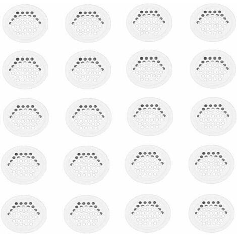 Grille Aerartion 20 Pièces Grille Ventilation 35mm Grille Aeration Grille de Ventilation Grille D'aération Trou Inox Blanc Ronde Grille Ventilation pour Cuisine Armoire Meubles