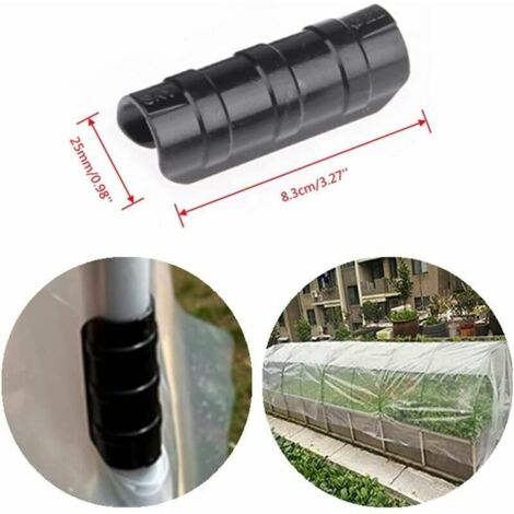 Lot De 24 Clips Pour Tubes De Serre - Fixation Solide Pour Film Plastique Ø 18-20 Mm