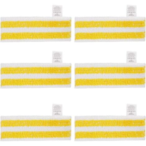 Lot de 6 Lingettes de Rechange en Microfibre Compatible avec Karcher Easyfix SC 1, SC 2, SC 3, SC 4, SC 5 Nettoyeurs Vapeur (1/4)