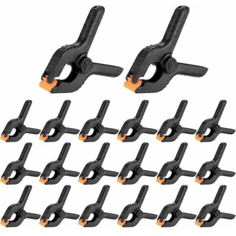 20 Pièces Pinces à Ressort, 2 Pouces Pinces Clips, Pince de Serrage Serre-joint pour Travaux du Bois et Studio de Photographie (1/4)