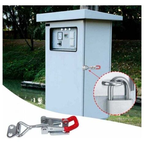 Lot De 2 Pinces à Bascule Réglables GH-4001 – Acier Inox 304, 150 Kg, Loquet à Levier Pour Armoire, Porte, Fixation Rapide