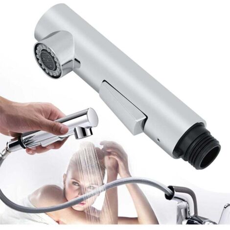 Douchette Robinet Cuisine, Tête de Pulvérisation Robinet Extractible, Tête de Douche Remplacement Douchette pour Mitigeur Cuisine, Salle de Bain, Lavabo (1/4)