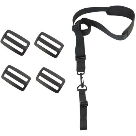 Harnais de Débroussailleuse Sangles D'épaule Réglables Harnais Professionnel Universel Bandoulière Tondeuse Nylon pour Débroussailleuse, Tondeuse à Gazon (Livré avec 4 boucles de rechange) (1/4)