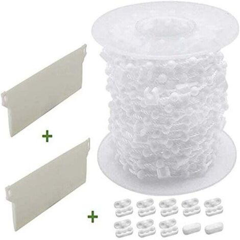 Kit de réparation de Stores verticaux, Accessoires pour store vertical, Bas Poids Chaîne Connecteurs Kit de remplacement pour les lattes de 127mm[A+++] (1/4)