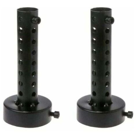Silencieux d'échappement de moto 60MM Noir, 2PCS universel pour pot d'échappement de moto silencieux déflecteur DB Killer silencieux court