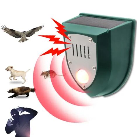 Appareil répulsif pour animaux, dissolvant à ultrasons à charge solaire