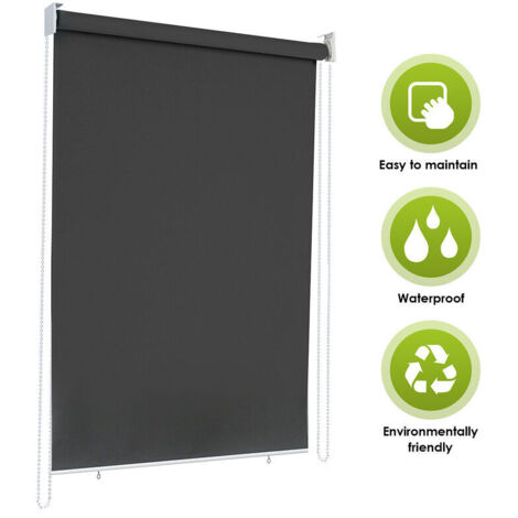 Store Extérieur Vertical 160 X 240 Cm - Protection UV, Imperméable, Réglable En Hauteur, Gris