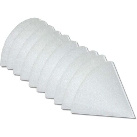 10x Filtres coniques pour ventilation, VMC par ex. compatible avec Helios, Maico, Pluggit, Zehnder - Filtre d'évacuation G4, DN 125, blanc