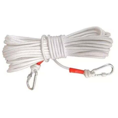 Corde à linge, corde à linge de voyage portable, corde à linge coupe-vent parfaite (blanc) (1/4)