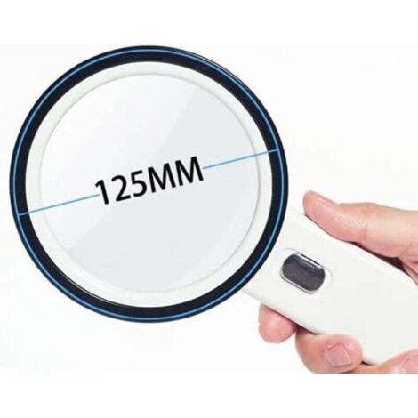 Loupe Pliante Éclairée 30x - Ton Or - Compacte Pour Lecture Et Travail De Précision - Neuf