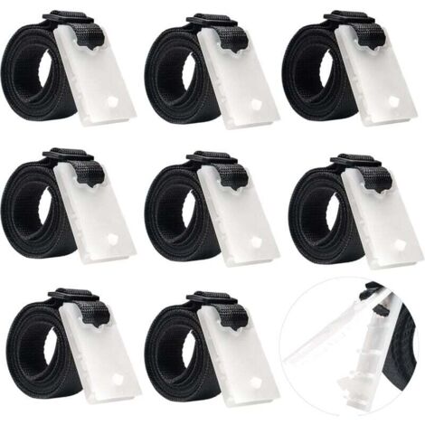 Sangles de Maintien,Accessoires Enrouleur de Couverture Solaire Jeu de Roues de Parasol Sangles de Serrage de Couverture de Piscine, pour couvertures de bâches de Piscine (1/4)