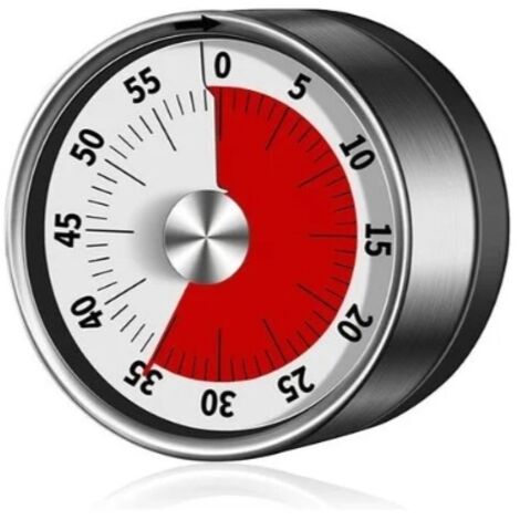 Minuterie mécanique - Chronomètre magnétique de 60 minutes pour cuisiner, cuisiner, faire de l'exercice, étudier (1/5)